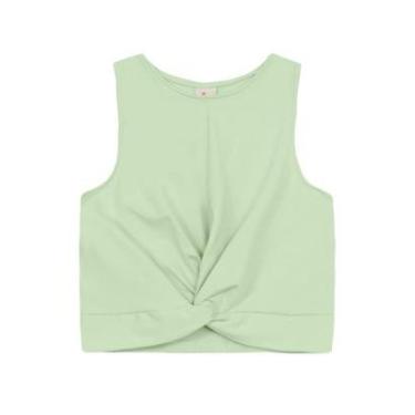 Imagem de Blusa infantil menina em cotton cropped Brandili-Feminino