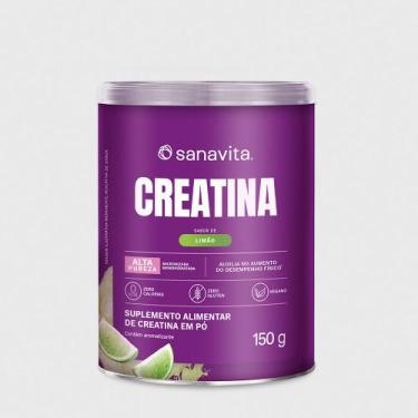 Imagem de Creatina em Pó Limão - monohidratada e micronizada - Sanavita