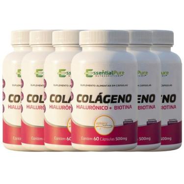 Imagem de Kit 6x Colágeno + Acido Hialurônico + Biotina Verisol 60 Cápsulas 500m