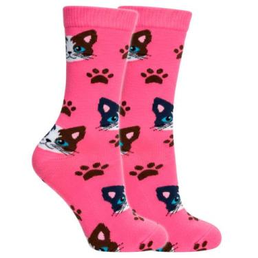 Imagem de Meias Divertidas Desenho Estampada Maluca Adulto Infantil - Flat Socks