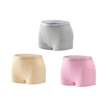 Imagem de Calcinhas Esportivas Sem Costura De Algodão Para Mulheres, 3 Peças, Co