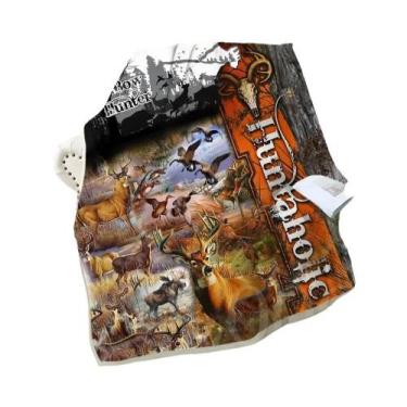 Imagem de Cobertor De Pelúcia Estampado De Javali Para Adolescentes E Adultos, M