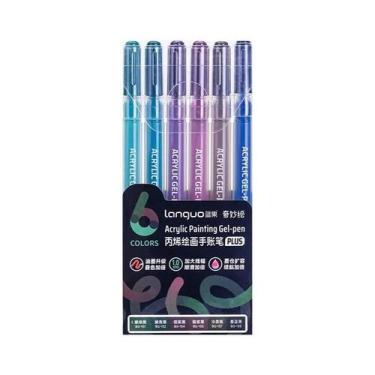 Imagem de Canetas De Gel Acrílico De 90 Cores Com Tinta De Grande Capacidade Par
