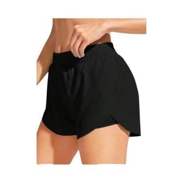 Imagem de Shorts De Yoga Elásticos Femininos Para Fitness, Corrida E Treino, Leg