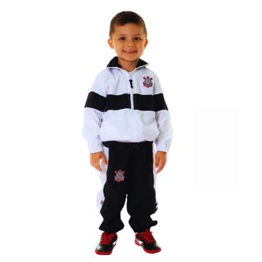 Imagem de Conjunto Infantil Corinthians Agasalho Com Jaqueta e Calça