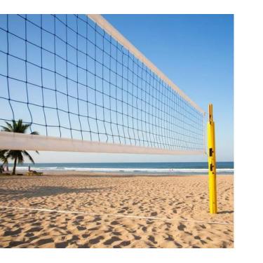 Imagem de Rede De Vôlei / Futvolei 5 Metros + Fitas De Marcação - wimbal