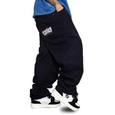 Imagem de Calça Jeans Pixain Hip Hop Bomb Graffiti Balão Preto PIX-281-Masculino