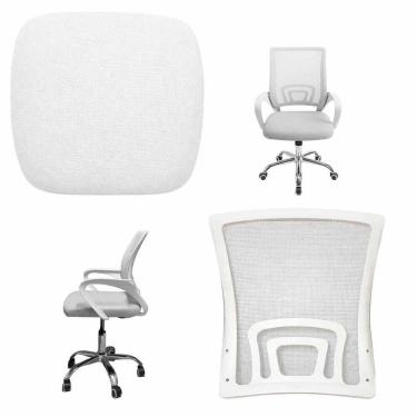 Imagem de Assento e Encosto Conjunto de Cadeira Escritorio Confortavel Trabalho Estudo Home Office Casa Leitura Peça Reparo