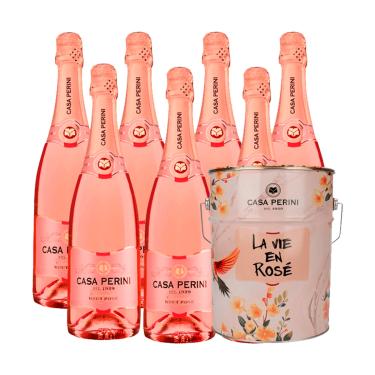 Imagem de BALDE ESPUMANTE CASA PERINI BRUT ROSE 7X750ML