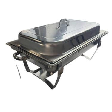 Imagem de Rechaud classico inox 2 cubas tampa movel gp169 - cxm 4 - GP INOX