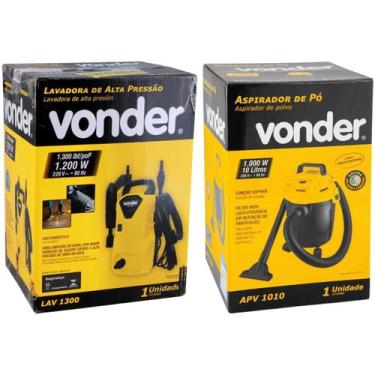 Imagem de Kit Lavadora LAV1300 e Aspirador Pó e Líquido APV1010 Vonder -, 220V