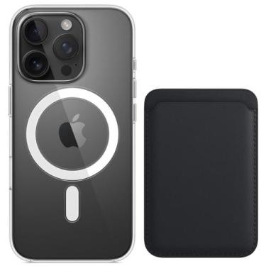 Imagem de Capa Capinha Mag + Carteira Indução Magnética Compatível iPhone 16 Pro