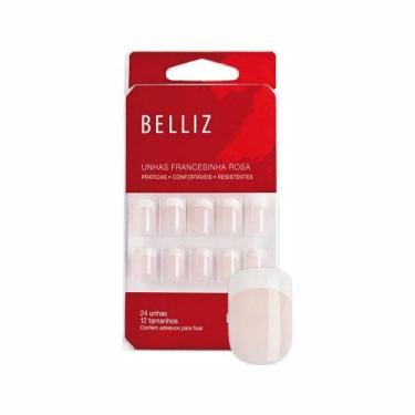 Imagem de Unhas Postiças Belliz Francesinha Rosa