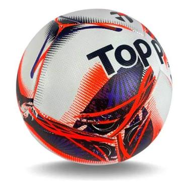 Imagem de Bola Campo Topper Samba Velocity, Branco laranja, UN