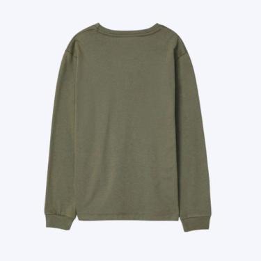 Imagem de Camiseta Manga Longa Básica Verde Musgo Infantil Menino Hering Kids 5C