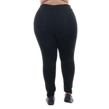 Imagem de Plus Size - Calça Legging Cintura Alta em tecido Suplex Cor:PretoTaman