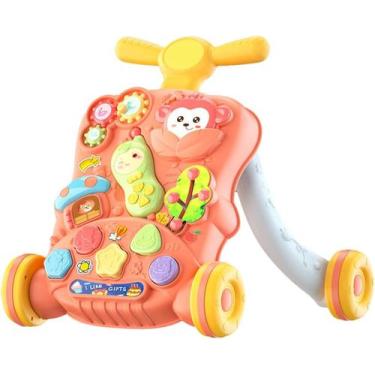 Imagem de Andador Empurrador Infantil Musical Rose Multmaxx