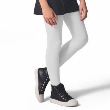Imagem de Meia Calça Infantil Fio 80 Algodão Selene Inverno Quentinha, P, Branco