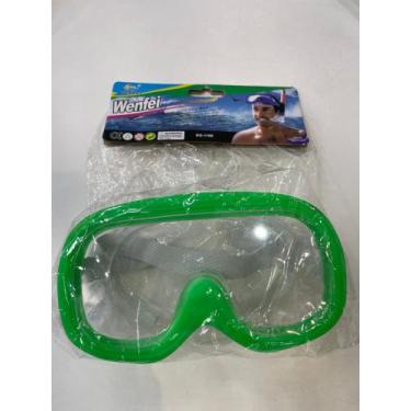 Imagem de Máscara  de mergulho verde wenfei infantil