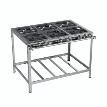 Imagem de Fogão Industrial Stori Top BP 6 Bocas M15 Metalmaq