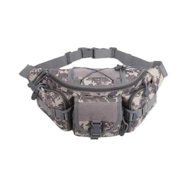 Imagem de Bolsa De Cintura Tática Masculina Impermeável Camuflada Para Caça, Cam