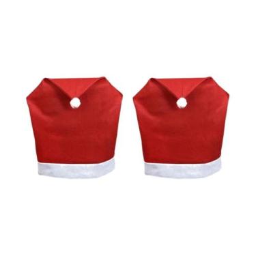 Imagem de Capas Para Cadeiras Com Chapéu De Papai Noel De Natal, 1-10 Peças, Cap