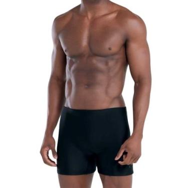Imagem de Sunga Praia Boxer Longa Mash Laterais Largas Microfibra, Preto, G