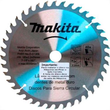 Imagem de Serra Widea Makita 7.1/4X40X20 - MAKITA ACESSORIOS