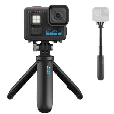 Imagem de Kit Câmera De Ação Gopro Hero Lit 4k30 Com Luz Integrada + Mini Bastão