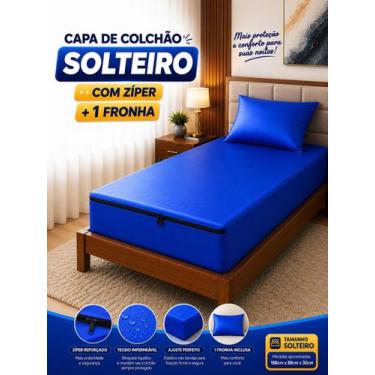 Imagem de Capa Colchão Hospitalar Solteiro + Fronha Impermeável - SW Capas, 1,88