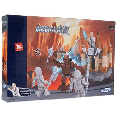 Imagem de Blocos de Montar Medieval Defesa do Castelo 213 peças Xalingo