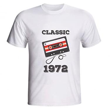 Imagem de Camiseta Classic 1972 Fita Aniversário Cinquenta 50 Anos