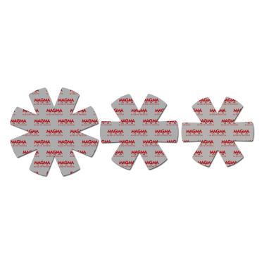 Imagem de Magma Produtos, conjunto de 3 peças antideslizantes A10-368, cinza