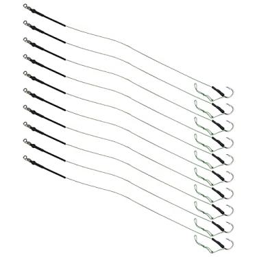 Imagem de Gancho de arame de pesca, cabeleireiro de pesca 10 unidades resistente para pesca flutuante para pesca entusiasta de pelotas de carne, milho para pesca ao ar livre(8#)