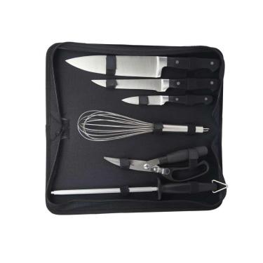 Imagem de Kit para Churrasco com Estojo em Nylon - 6 Peças
