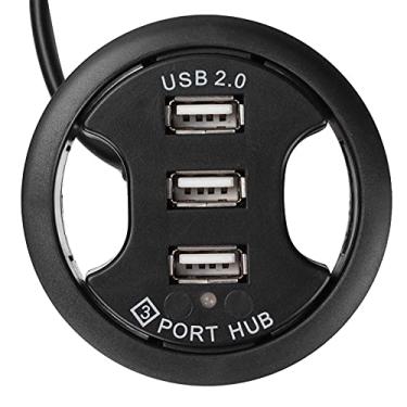 Imagem de HUB USB de três portas, HUB de 3 portas, Plug and Play, para orifício de 3,14 polegadas, velocidade de 5 Gbps, comprimento do cabo de 1,5 m, para computador desktop