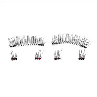 Imagem de Mibee 6 Pcs Moda Cílios Magnéticos com 2 Ímãs Handmade 3D Natural Cílios Postiços com Tweezer & Espelho Caixa de Presente