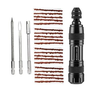 Imagem de Segolike Kit de reparo de pneus de bicicleta sem câmara de ar Vaveren, ferramentas de fixação de pneus de bicicleta de estrada MTB, pneus sem câmara de montanha, preto