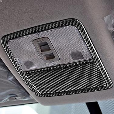 Imagem de FINMOKAL 2X Fibra De Carbono Luz De Leitura Do Teto Dianteiro Guarnição Da Tampa Da Lâmpada Para Toyota Rav4 2006-2013