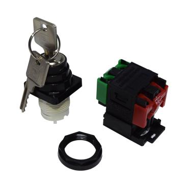Imagem de Botão Comutador Pulsador c/ chave 1NA/1NF Cod. 1A728A.11 – Eaton