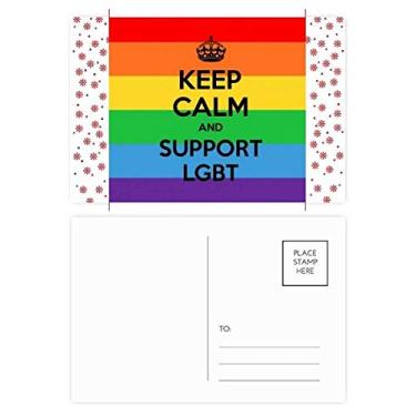 Imagem de Bandeira de Bissexuais Gay Lésbicas Transgêneros LGBT Natal Flor Celebração Cartão postal Bênção