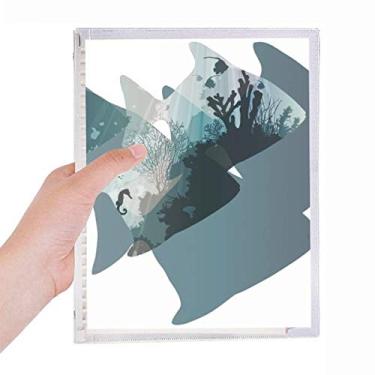 Imagem de Seahouse coral água-viva mar natureza animal caderno folha solta diário recarregável artigos de papelaria