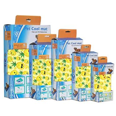 Imagem de Tapete de resfriamento para animais de estimação para cães, tapete legal de gel não tóxico para cães perfeito para dias quentes de verão, tapete de gel de auto-resfriamento grande Collie de tamanho médio, C1,50 * 40 cm