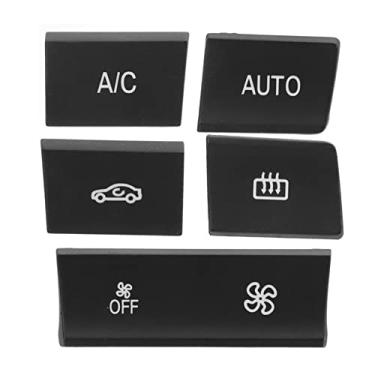 Imagem de Aramox 5Pcs AC Heater Button Switch Cover, Manual Air Conditioner Heater Climate Control Button Stickers Compatible with 1 2 3 4 Series F Models F20 F21 F22