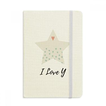 Imagem de Caderno com estampa de arte abstrata de amor, capa dura em tecido, diário clássico