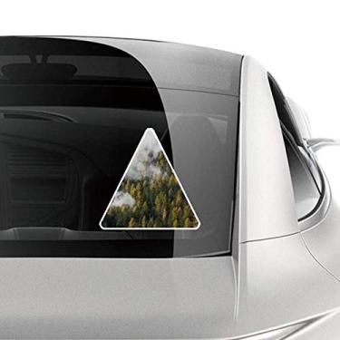Imagem de DIYthinker Adesivo para carro de motocicleta e bicicleta Forest Mountain Fog Mist Cloud Autumn