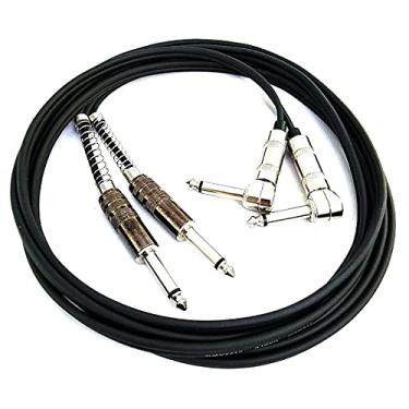 Imagem de Cabo de Áudio Blindado P10 L Mono Duplo P10 Mono Duplo Profissional 1 Metro