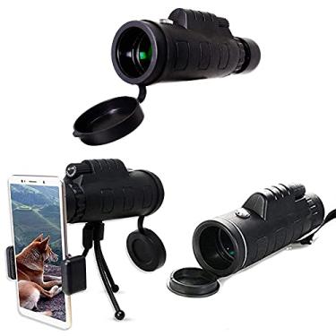 Imagem de Monocular Telescope Mobile Telescope 40X60 High-Power Waterproof and BurableTransparent Prism Dual Focus HD com Smart Phone Adaptador Tripé para observação de pássaros, caminhadas, camping e passeios turísticos