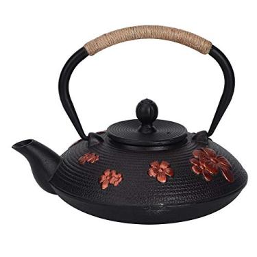 Imagem de Bule De Ferro Fundido,Chaleira De Fogão Para Chá De água Quente Fervente, Bules De Chá Japoneses Para Fogão, Bule De Chá De Ferro Fundido 0,9L Com Infusor De Aço Inoxidável