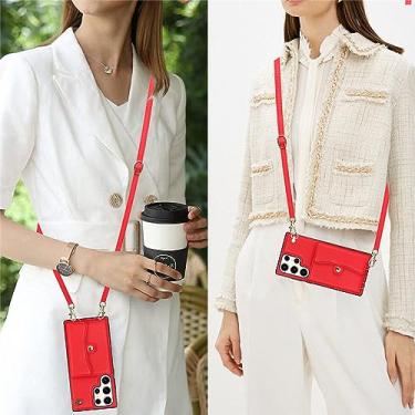 Imagem de Bolsa tiracolo de couro órgão para Samsung Galaxy S23 S22 S21 S20 FE Ultra S10 S9 Plus A73 5G A52 A53 A13 A12 A71 A51 Capa Carteira, 5, Para Galaxy S21 FE